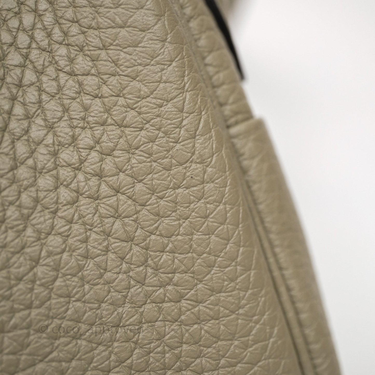 Hermès Mini Lindy 20 Sauge Q1 Clemence Palladium Hardware