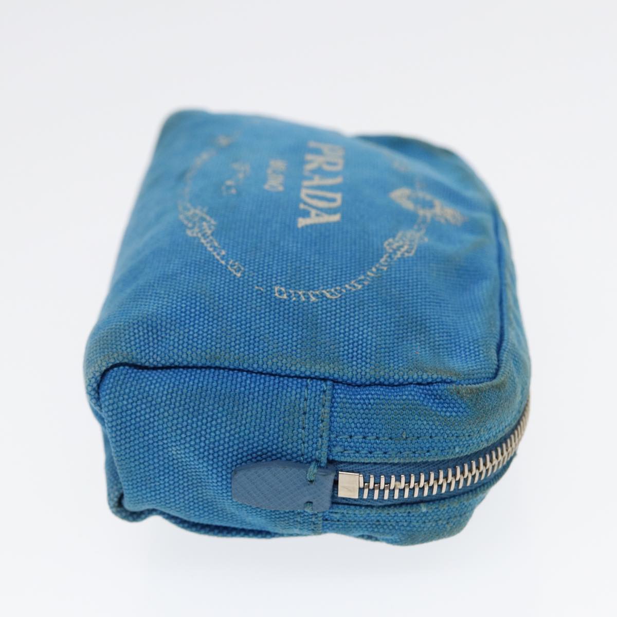Luxury Prada Pouch Canvas Light Blue  87800