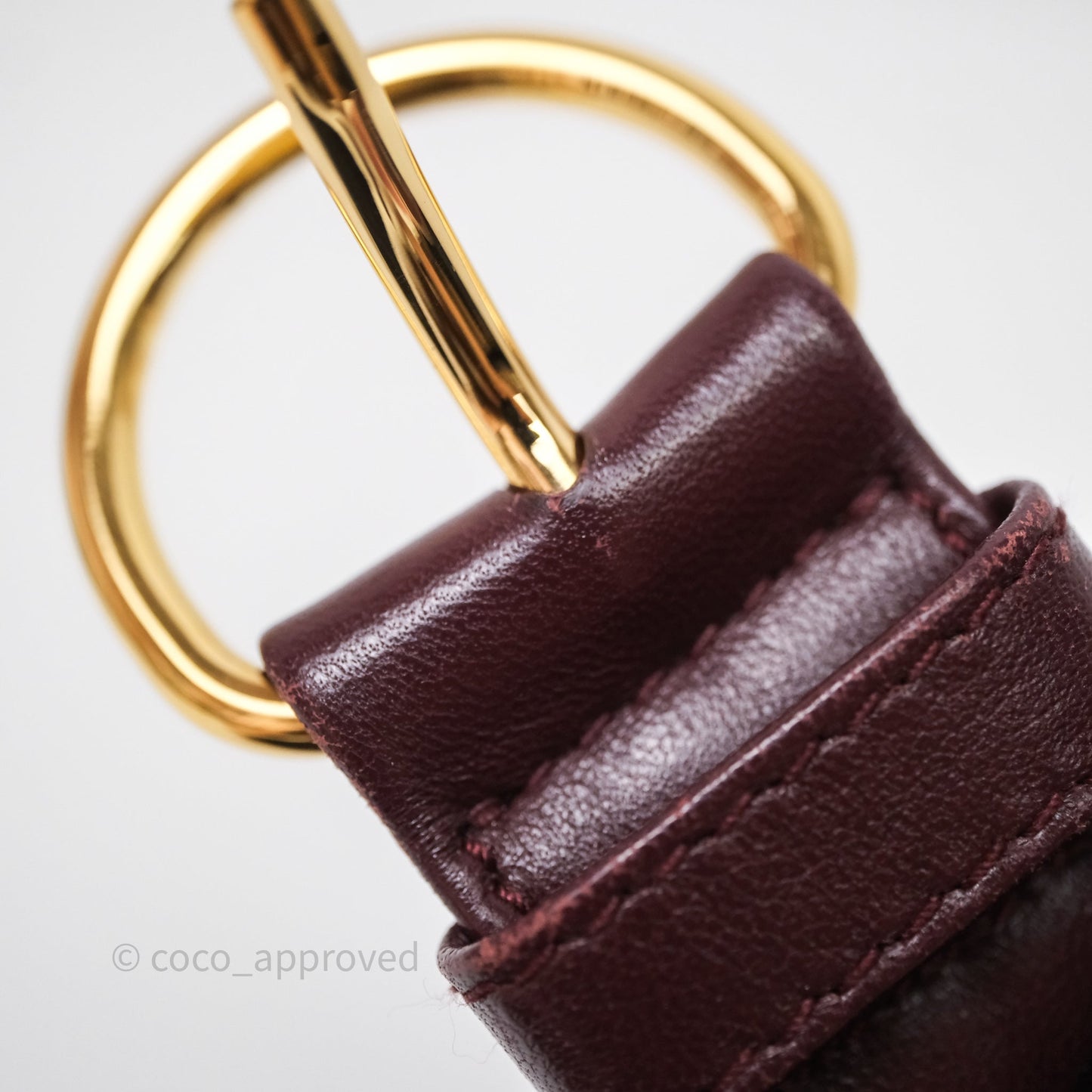 Miu Miu Bumbag Burgundy/Pink Gold Hardware