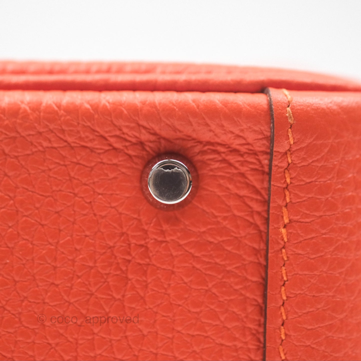 Hermès Mini Lindy 20 Orange Poppy 8V Clemence Palladium Hardware