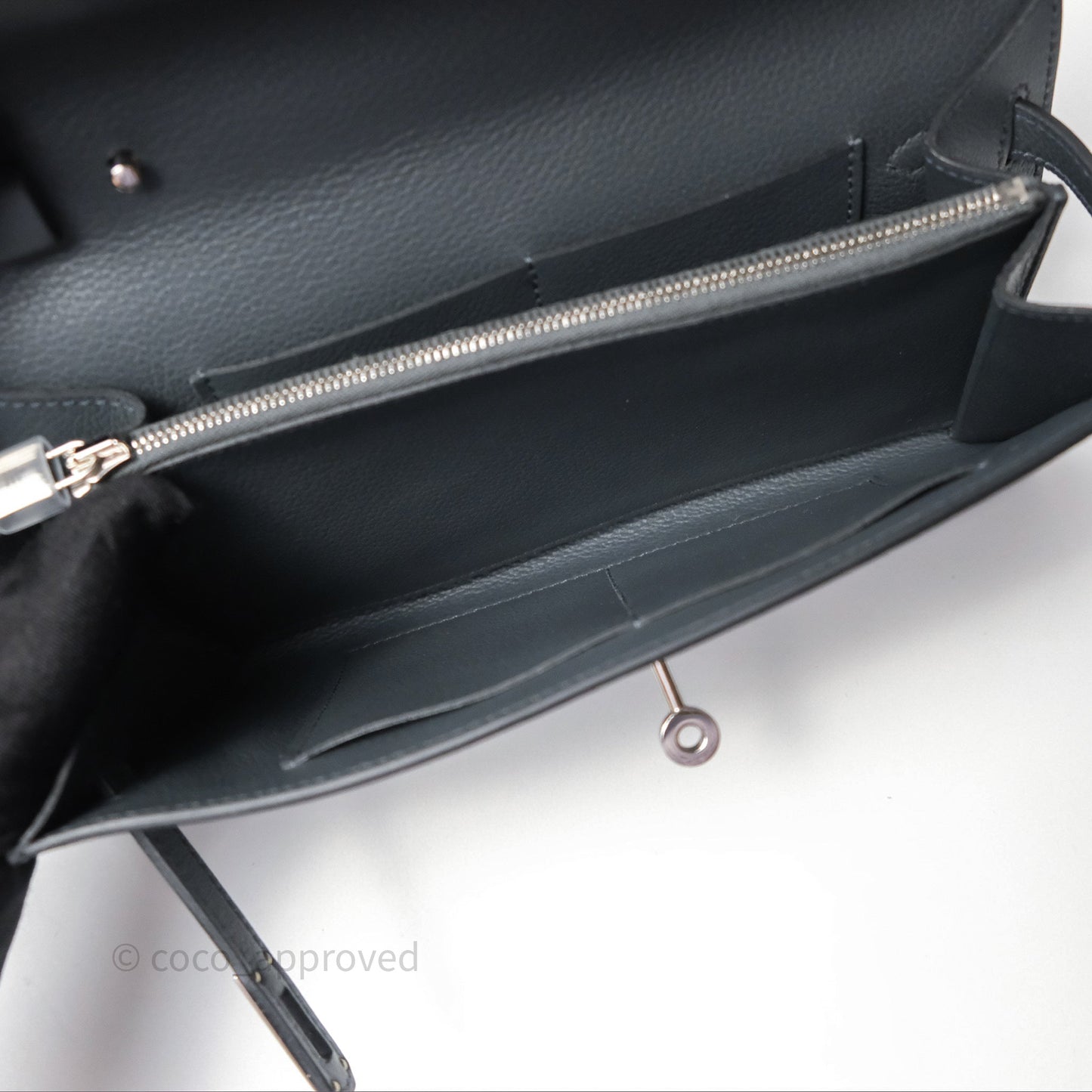 Hermès Kelly To Go Wallet Gris Misty H0 Evercolor Palladium Hardware