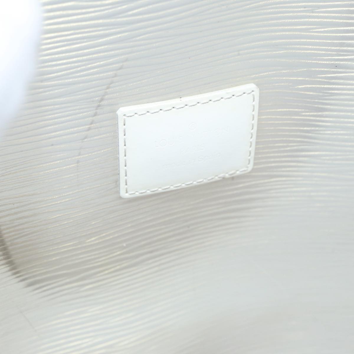 LOUIS VUITTON Epi Plage Lagoon Bay Tote Bag White Clear M92151 LV 87892