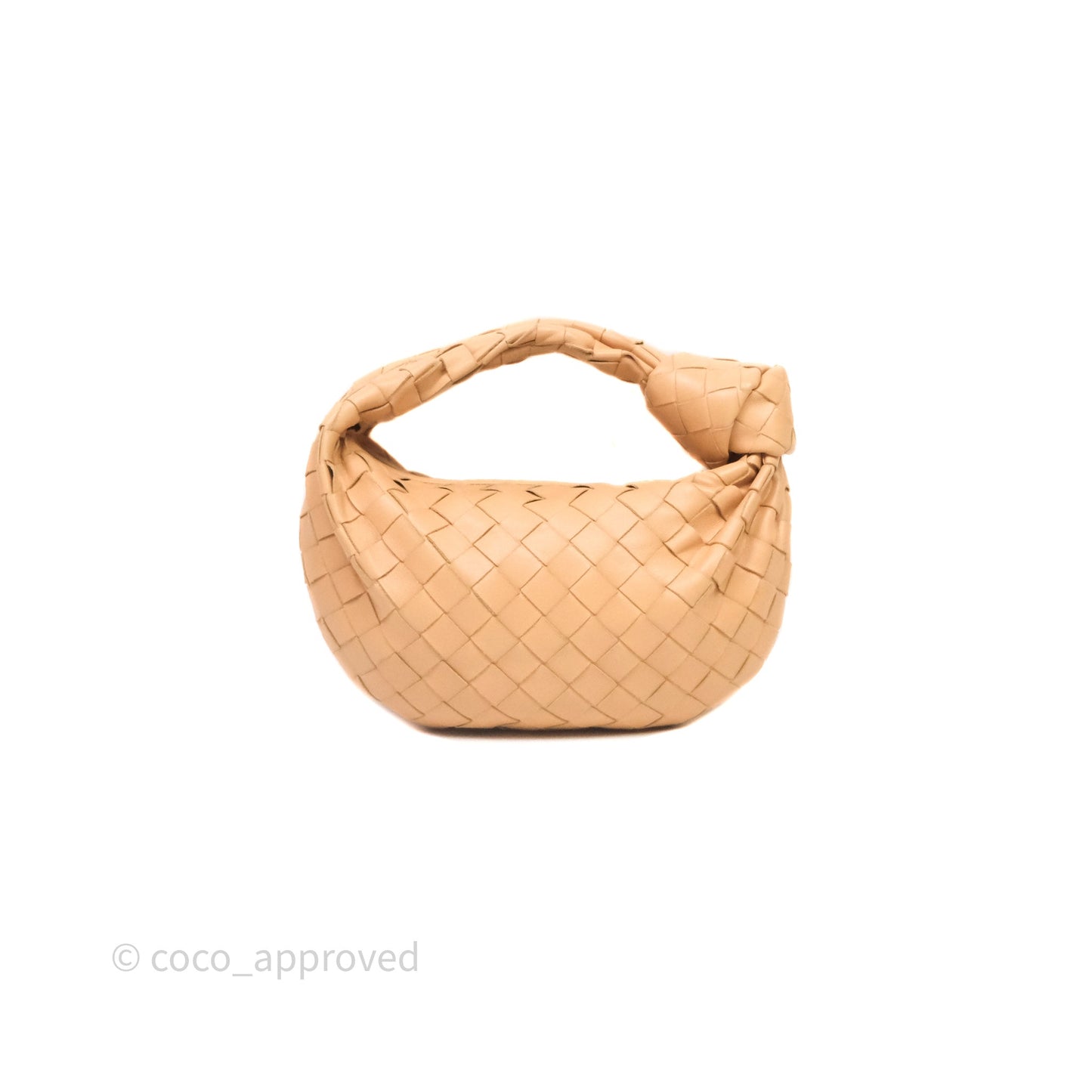 Bottega Veneta Mini Jodie Bag Intrecciato Beige Lambskin