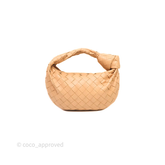 Bottega Veneta Mini Jodie Bag Intrecciato Beige Lambskin