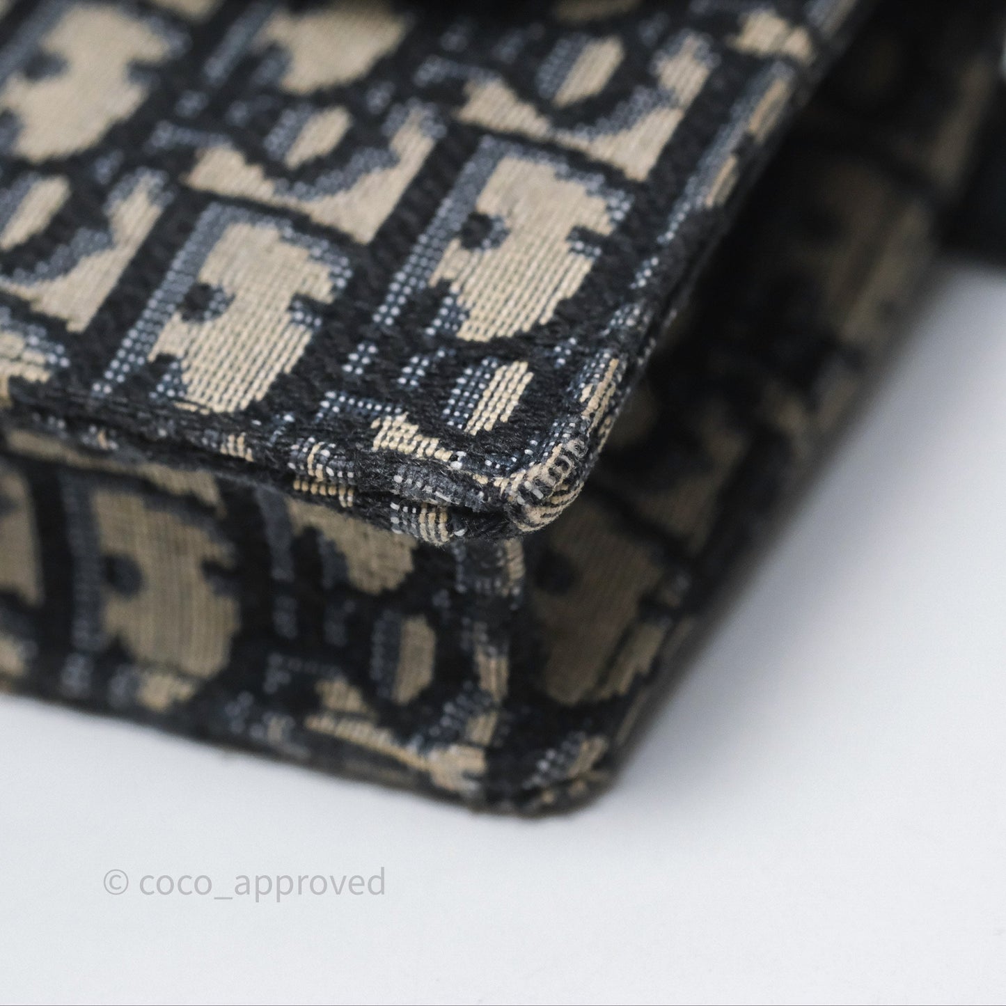 Christian Dior Blue Dior Oblique Jacquard Saddle Belt Pouch