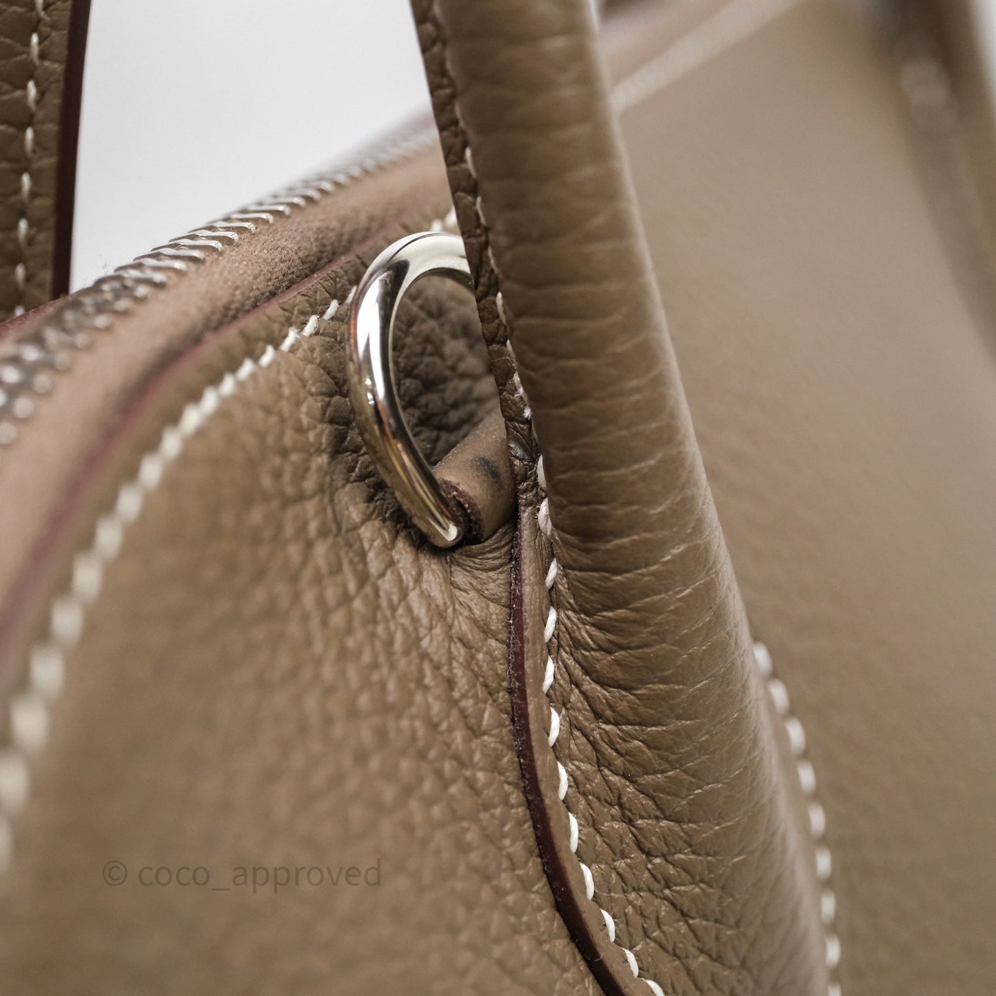 Hermès Bolide 31 Etoupe Evercolor Clemence Palladium Hardware