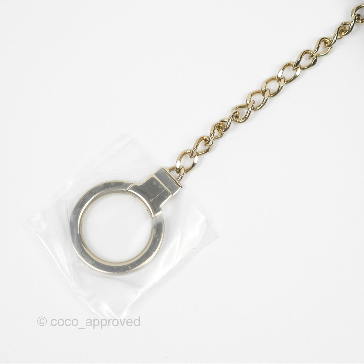 Chanel Classic Quilted Key holder Black Caviar Gold Hardware