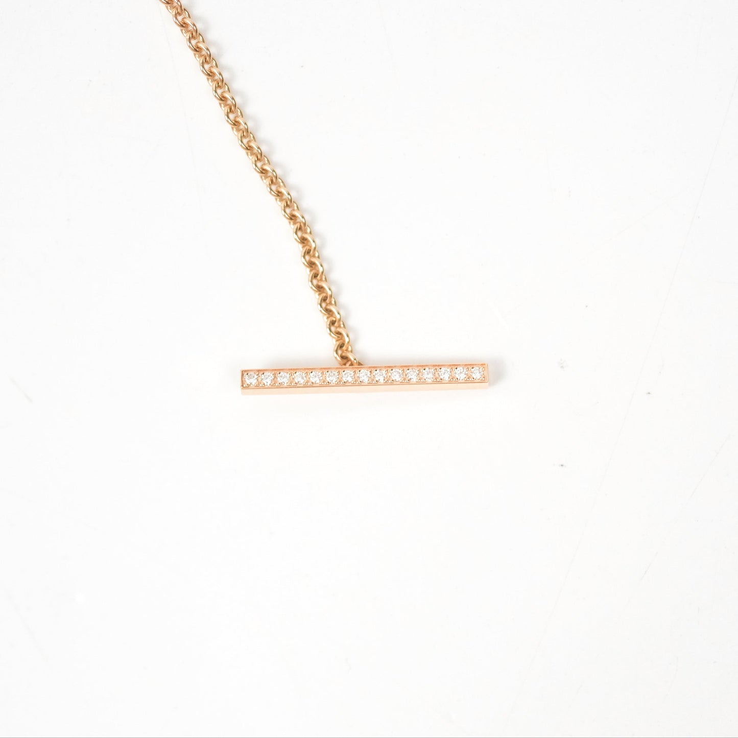 Hermès Ever Chaine D'ancre Lariat Necklace Rose Gold