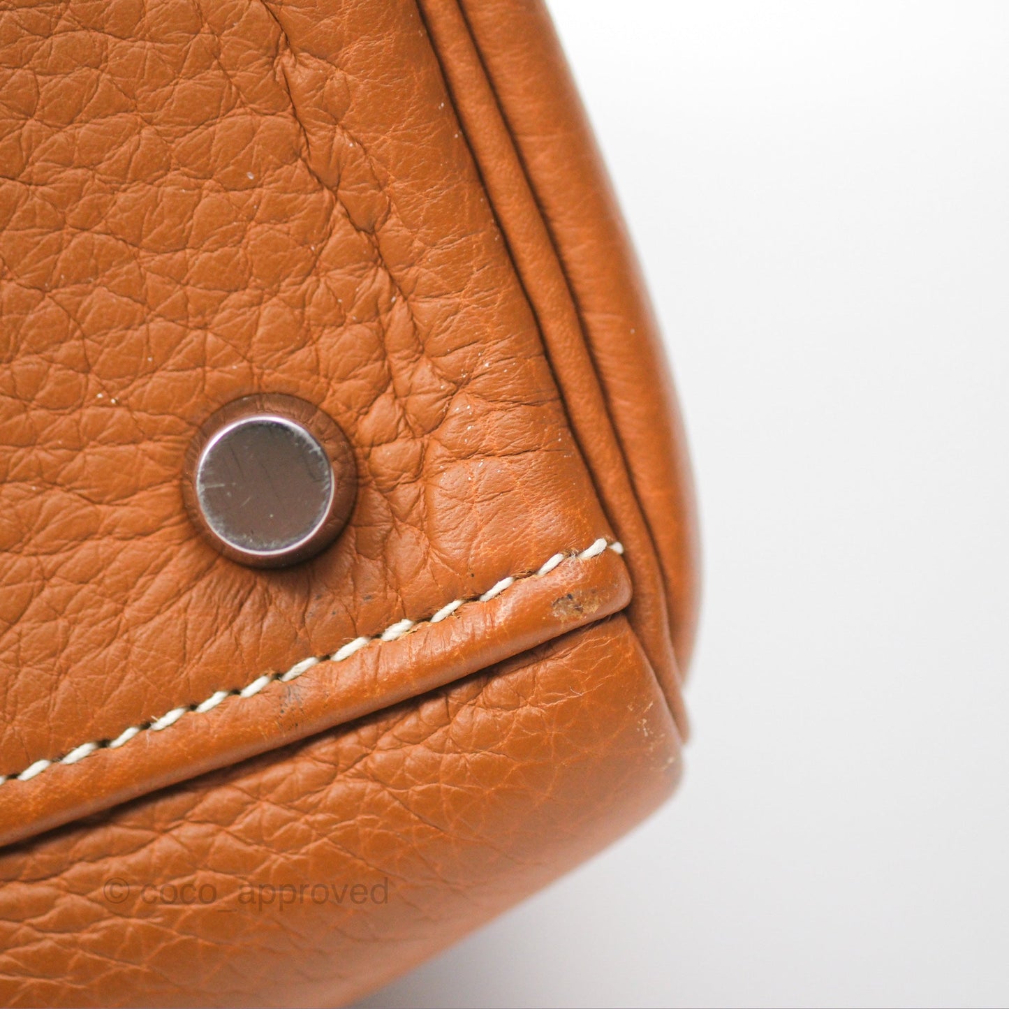 Hermès Kelly 32 Retourne Gold Togo Palladium Hardware