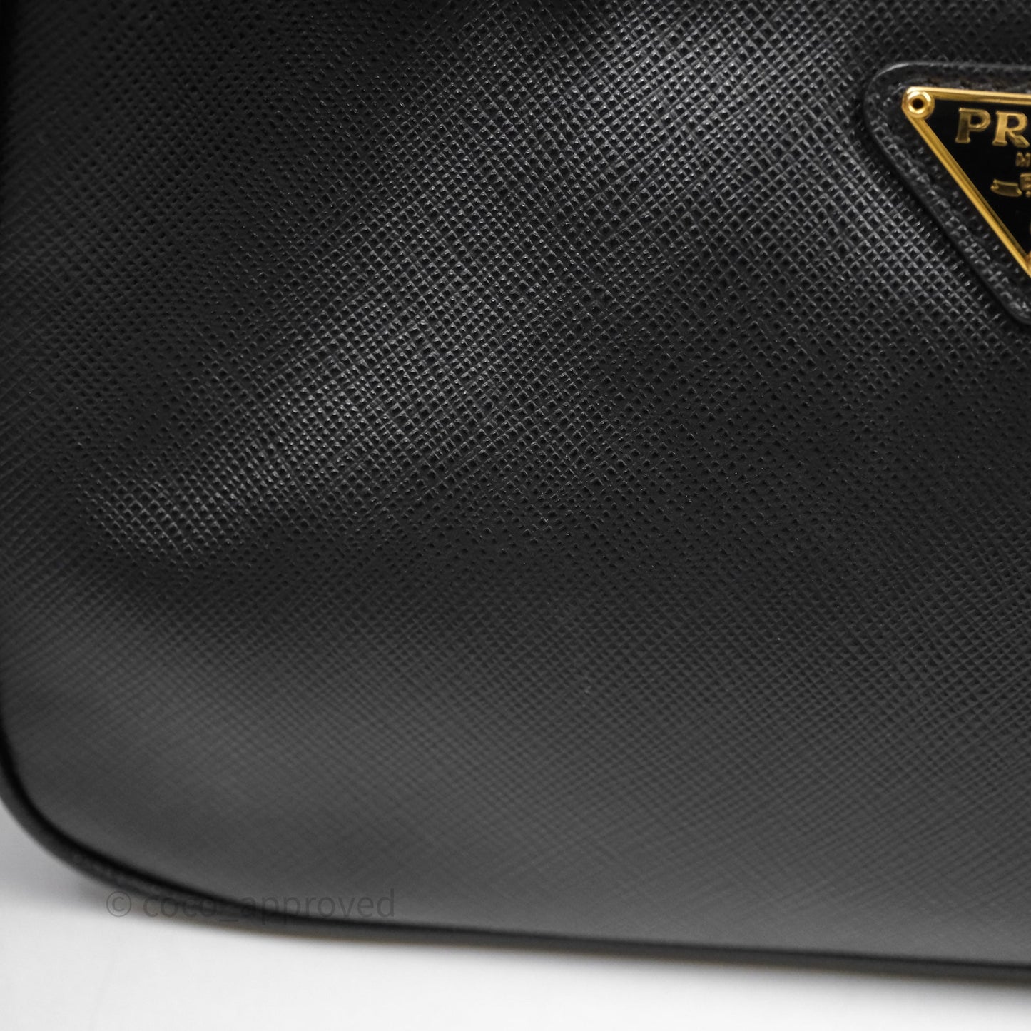 Prada Re-Edition 2005 Black Saffiano Leather Bag Gold Hardware