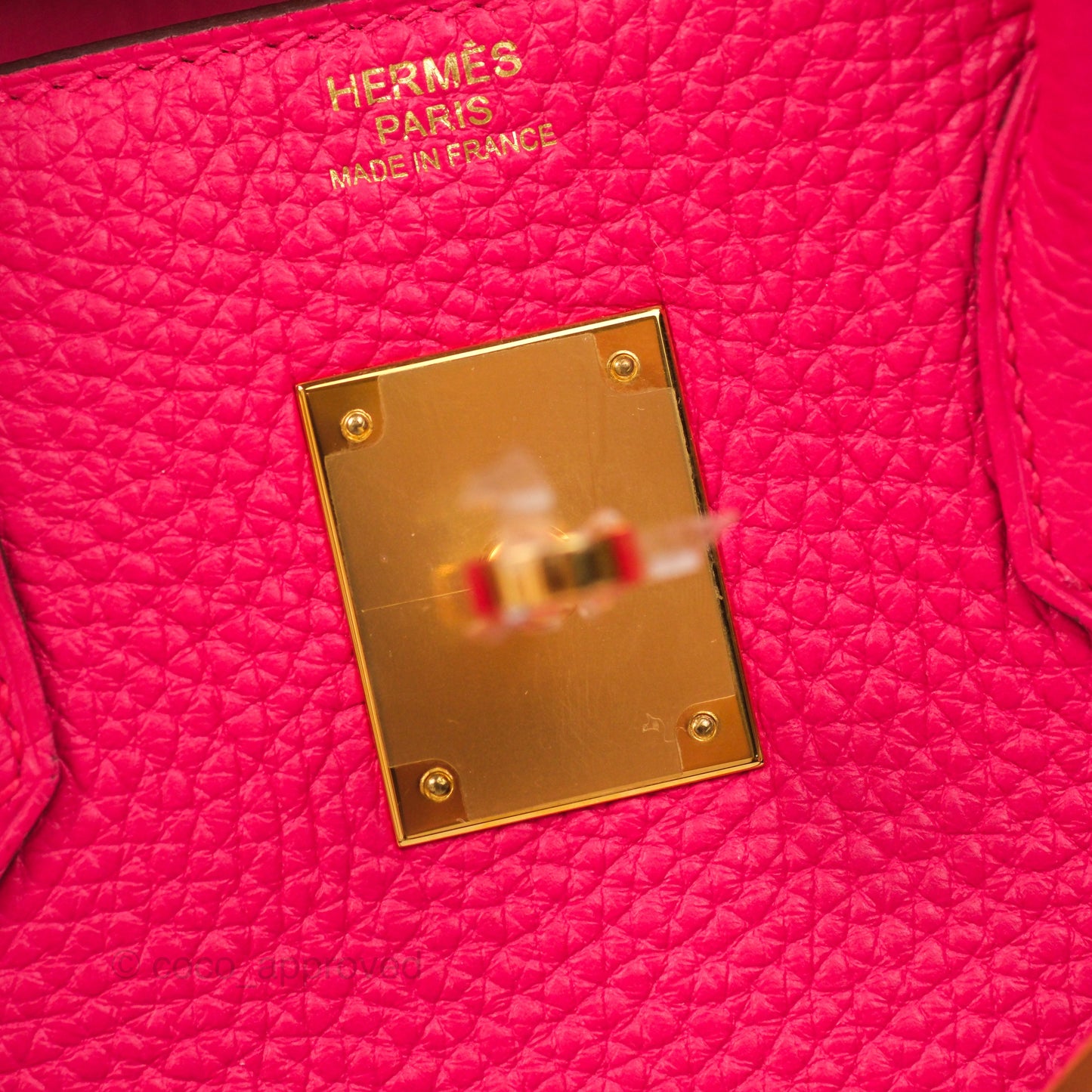 Hermès Birkin 30 Retourne I6 Rose Extrême Clemence Gold Hardware