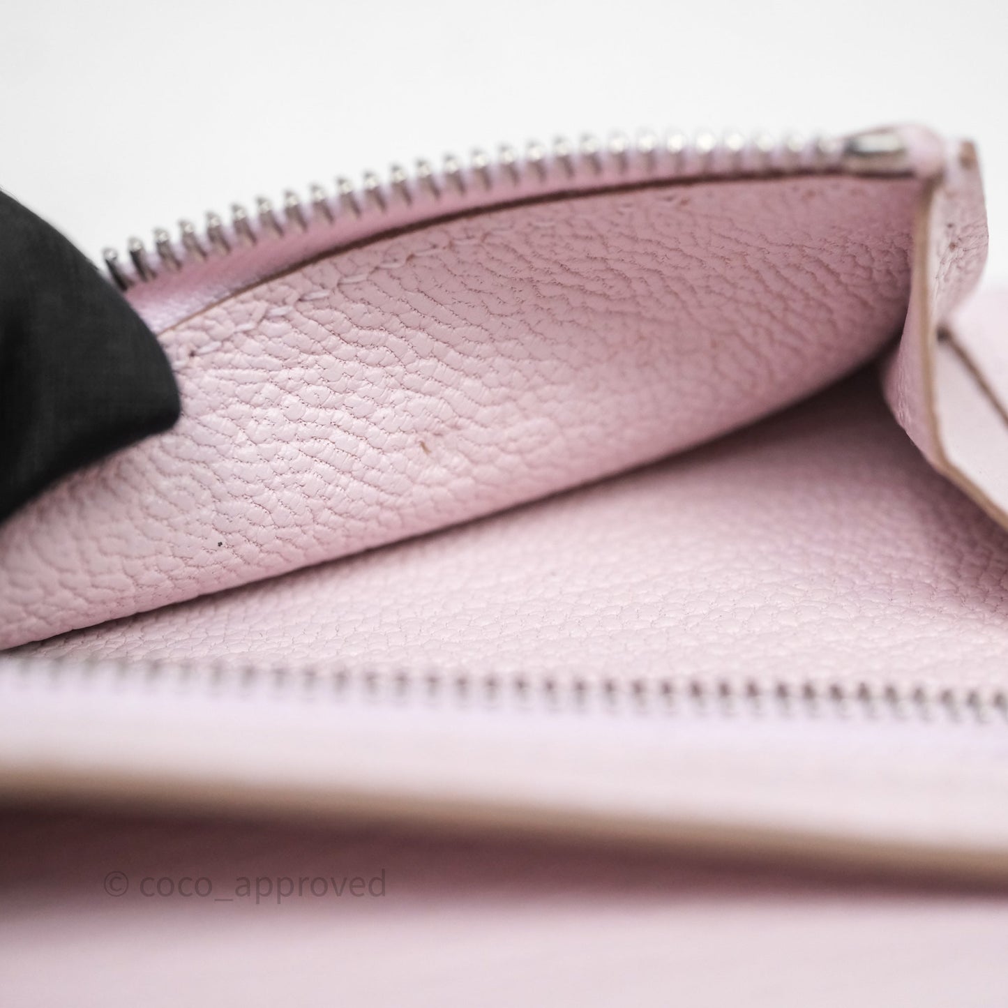 Hermes Bearn Wallet Mauve Pale 09 Palladium Hardware
