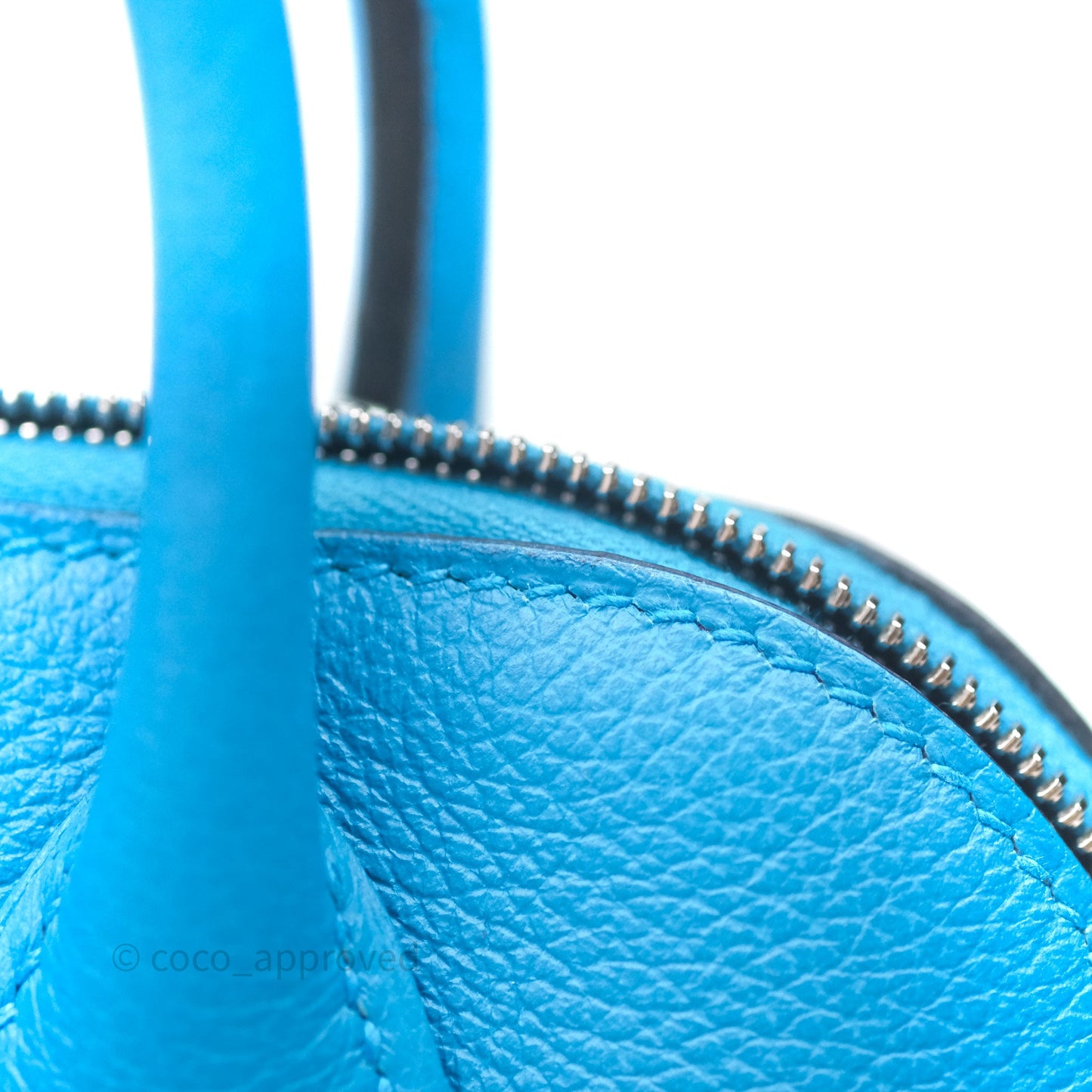 Hermès Bolide Mini 1923 Bleu Frida 0F/ Rose Mexico 0D Evercolor Palladium Hardware