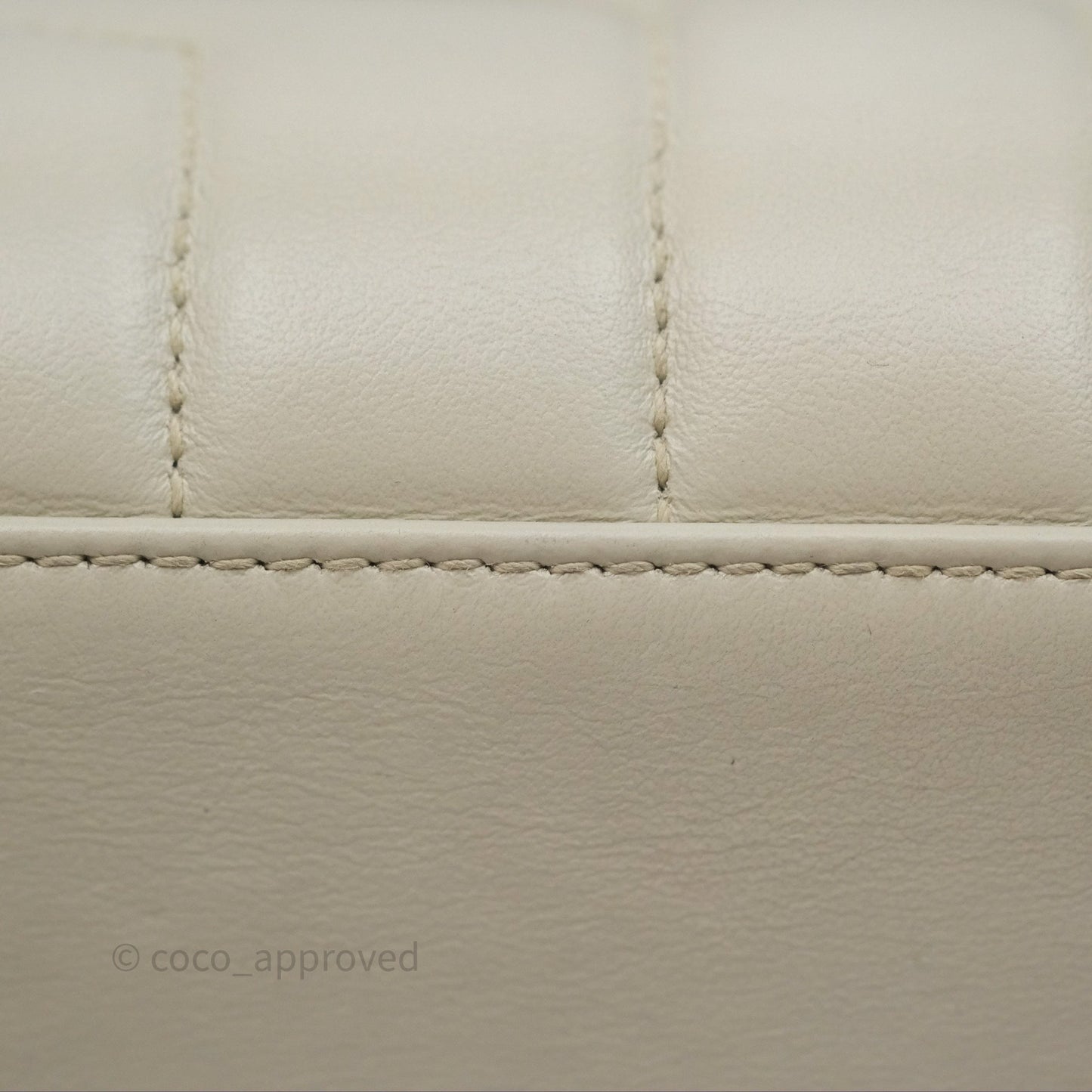 Saint Laurent Loulou Small Flap Bag Ivory Light Beige Gold Hardware