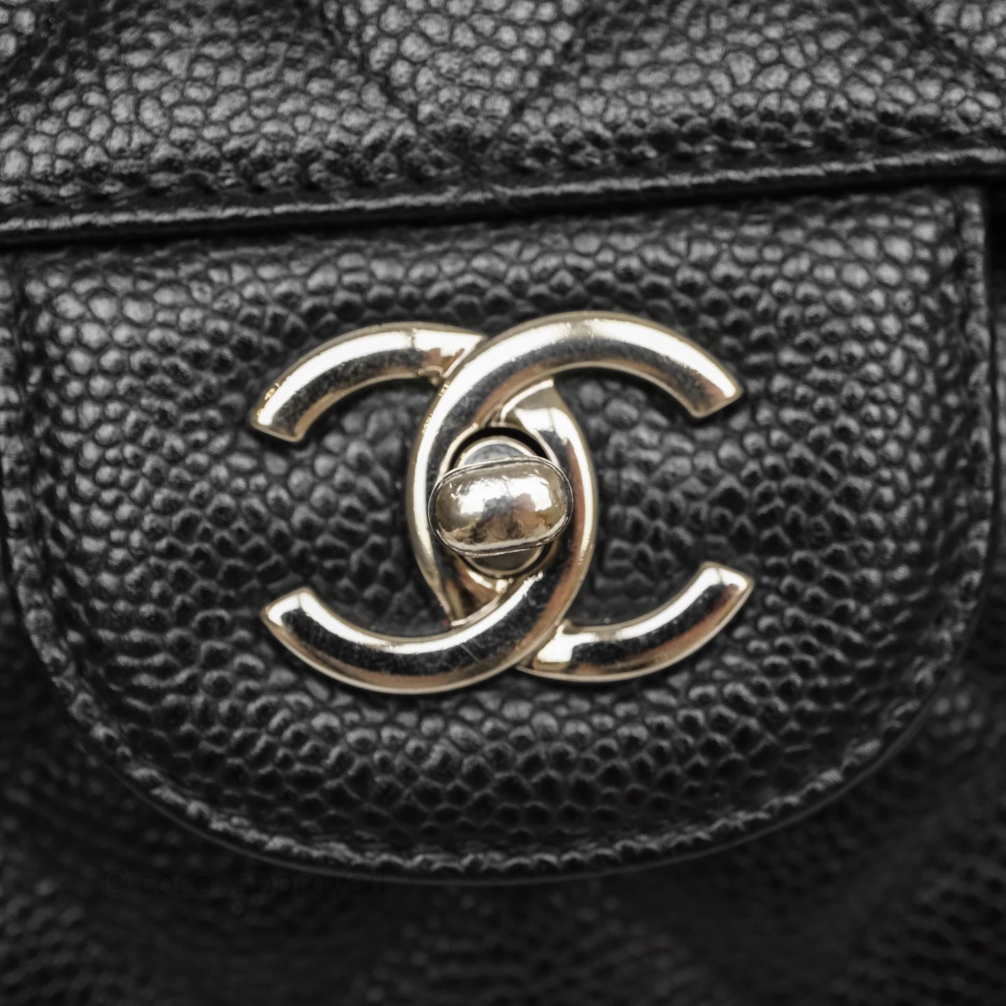 Chanel Jumbo Double Flap Black Caviar Silver Hardware⁣⁣