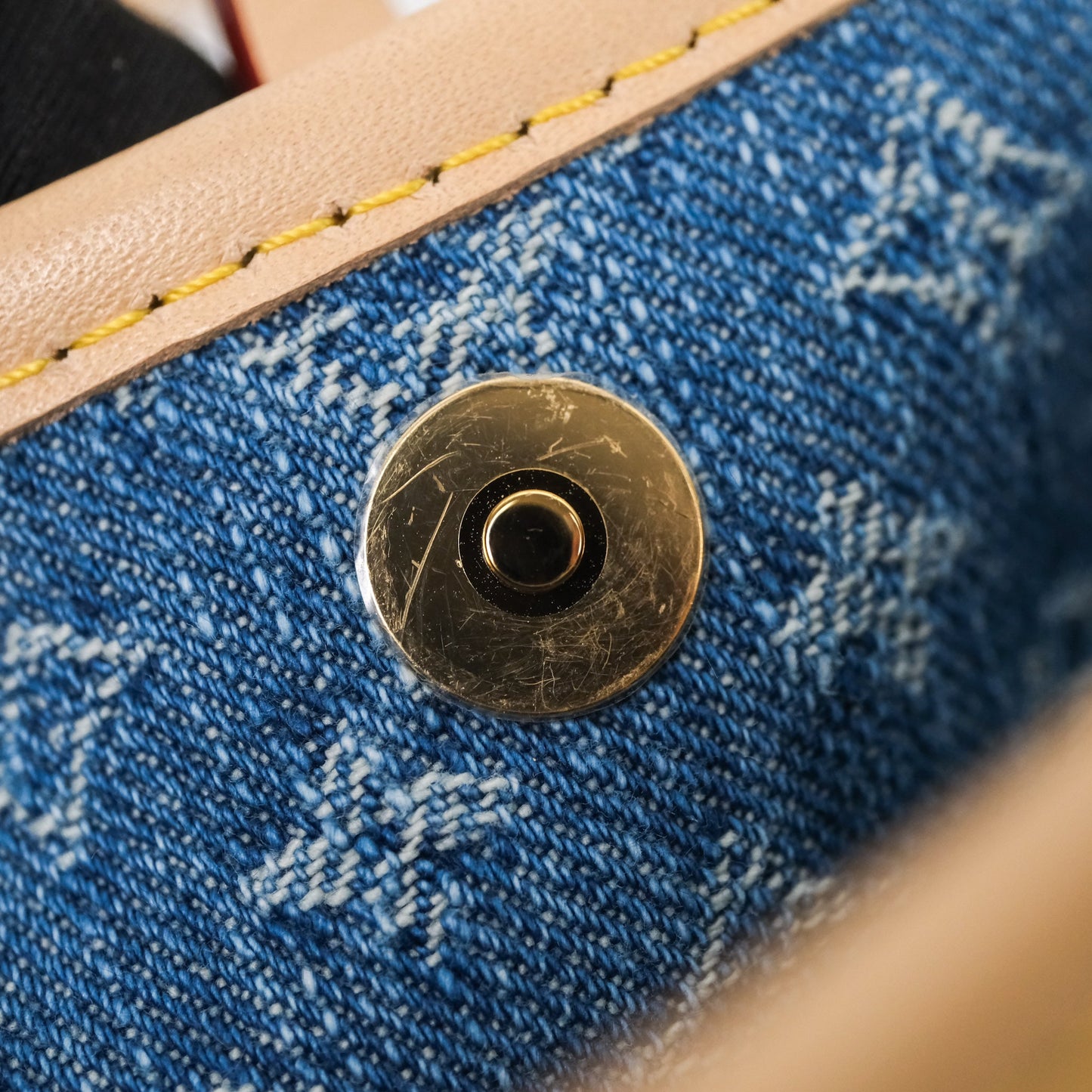 Louis Vuitton CarryAll MM Denim Blue Monogram