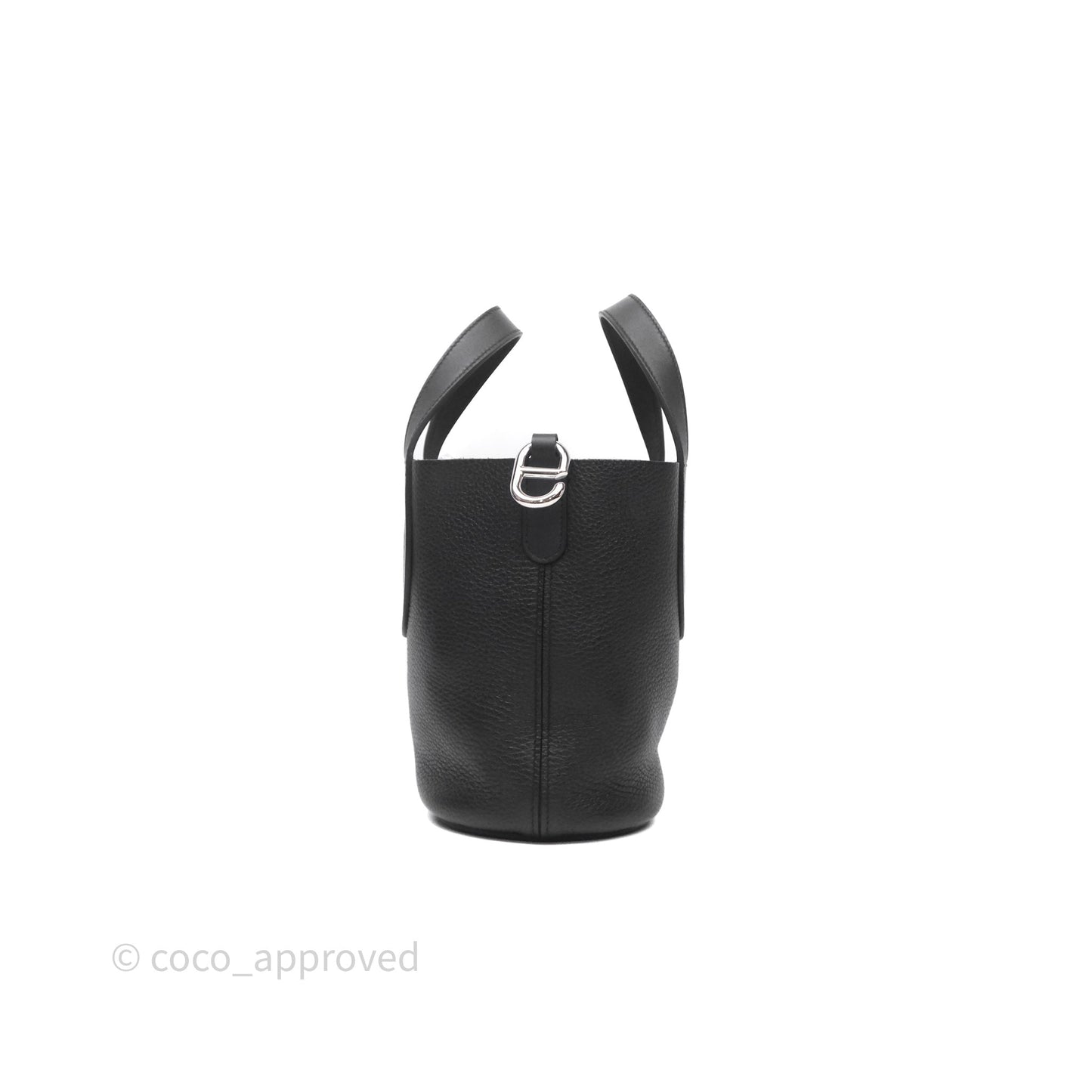 Hermes In-The-Loop 18 Black Noir 89 Clemence Palladium Hardware