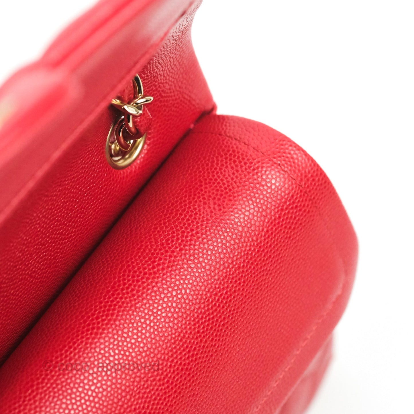 Chanel Classic Small S/M Flap Red Caviar Gold Hardware