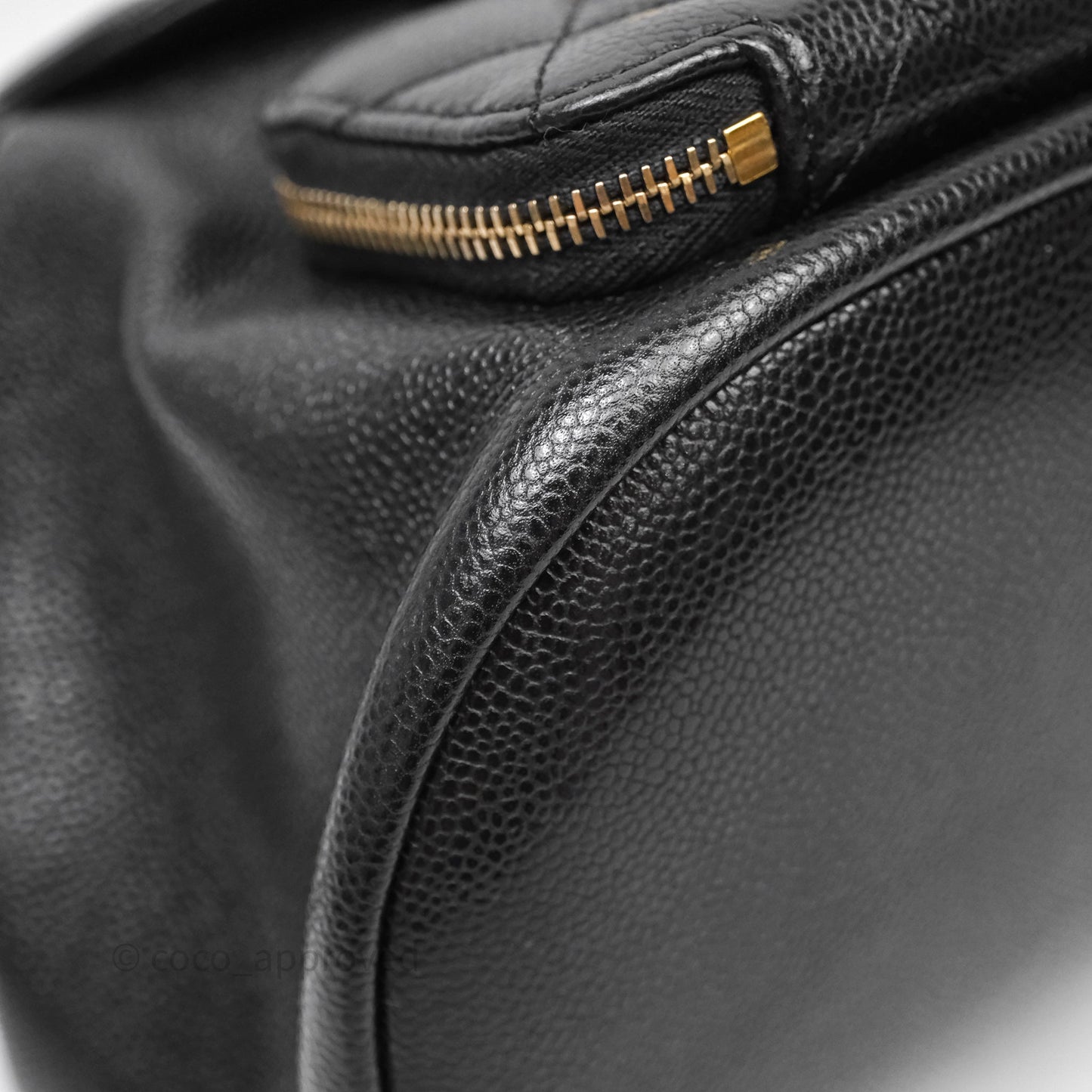 Chanel Quilted Mini Business Affinity Backpack Black Caviar Gold Hardware