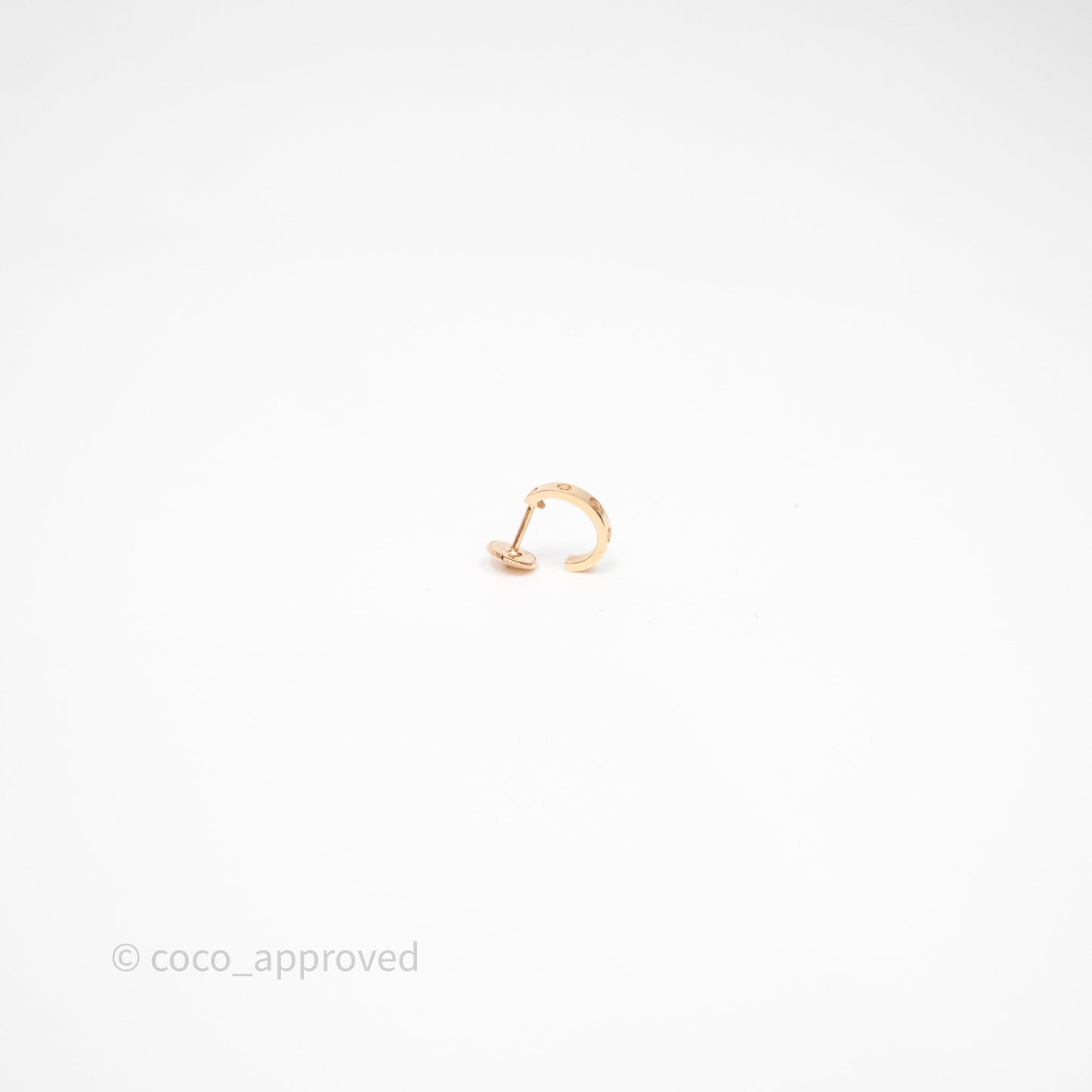 Cartier Love Hoop Earrings Smal Model Rose Gold
