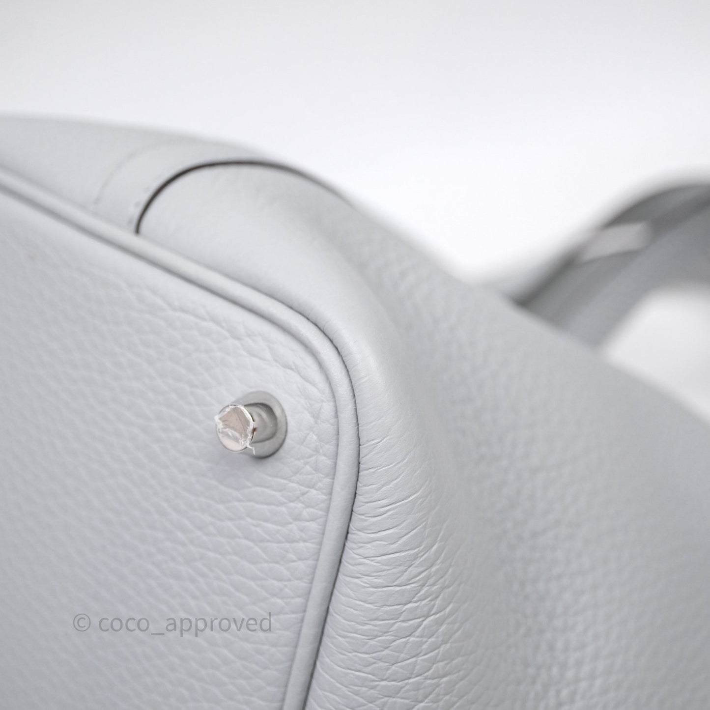Hermès Picotin Lock 18 Bleu Glacier 8U Clemence Palladium Hardware