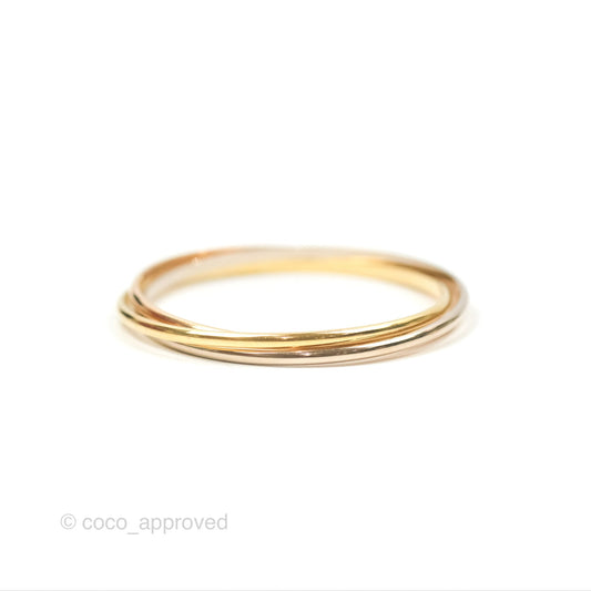 Cartier Trinity Bracelet White Gold/ Yellow Gold/ Rose Gold Size 16