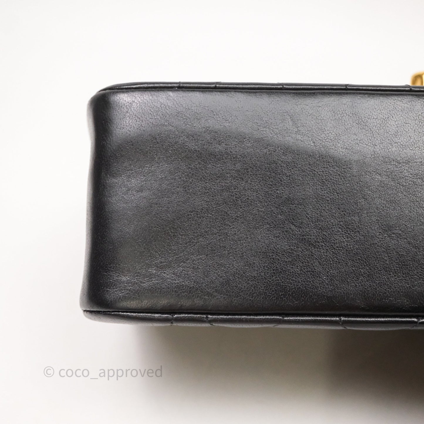 Chanel Vintage Small Classic Diana Flap Bag Black Lambskin 24K Gold Hardware