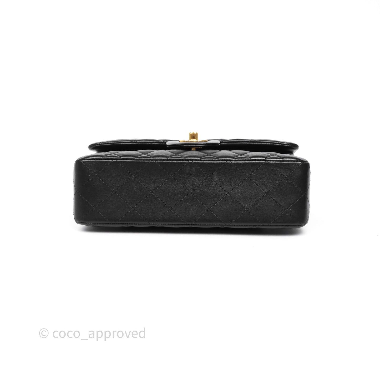 Chanel Small Classic Flap Quilted Black Lambskin Gold Hardware