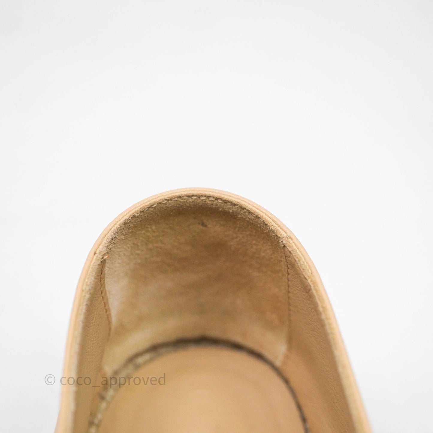 Chanel CC Espadrilles Beige Black Lambskin Size 36
