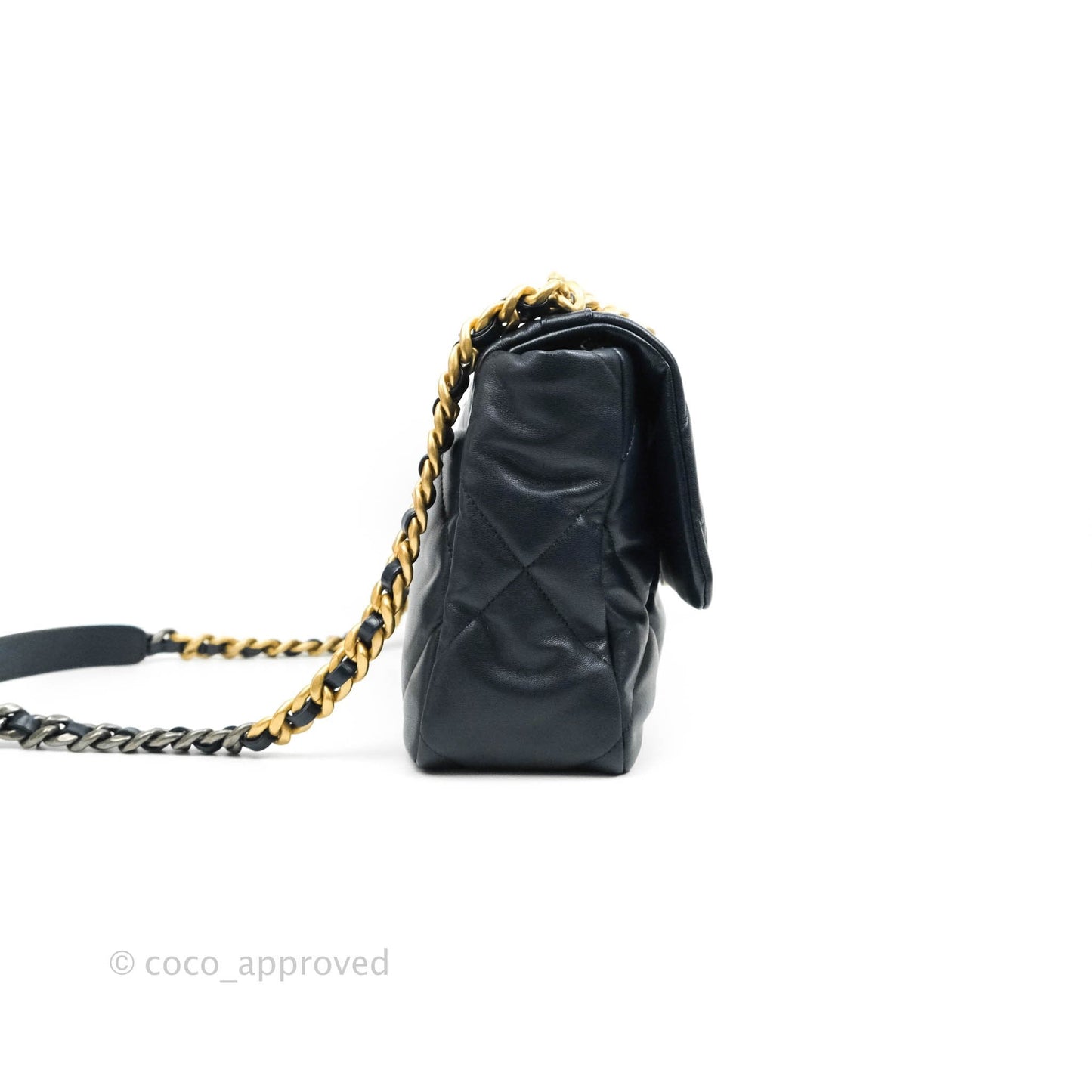 Chanel 19 Medium Navy Goatskin Mixed Hardware 20A