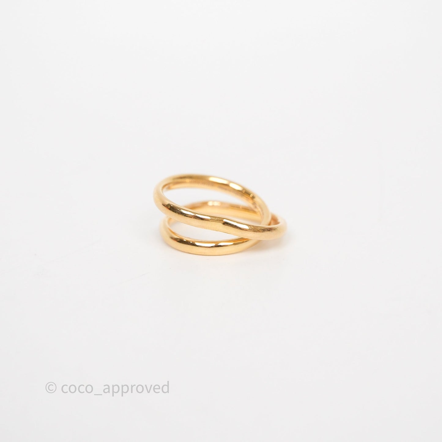 Hermès Vertige Coeur Gold Ring 51MM