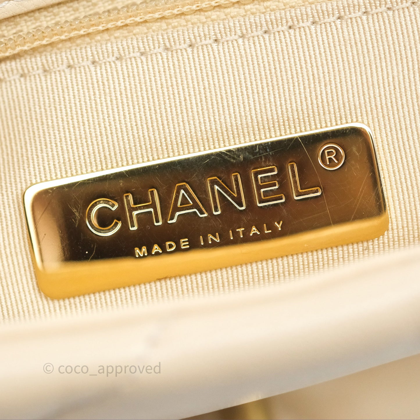 Chanel 19 Small Beige Mixed Hardware