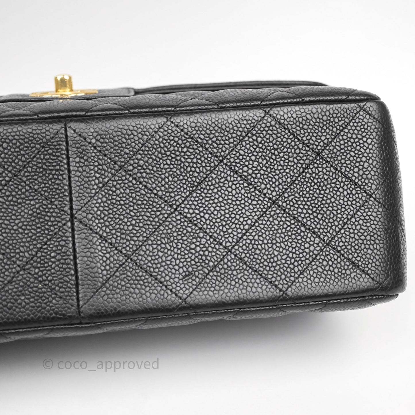 Chanel Jumbo Double Flap Black Caviar Gold Hardware⁣⁣