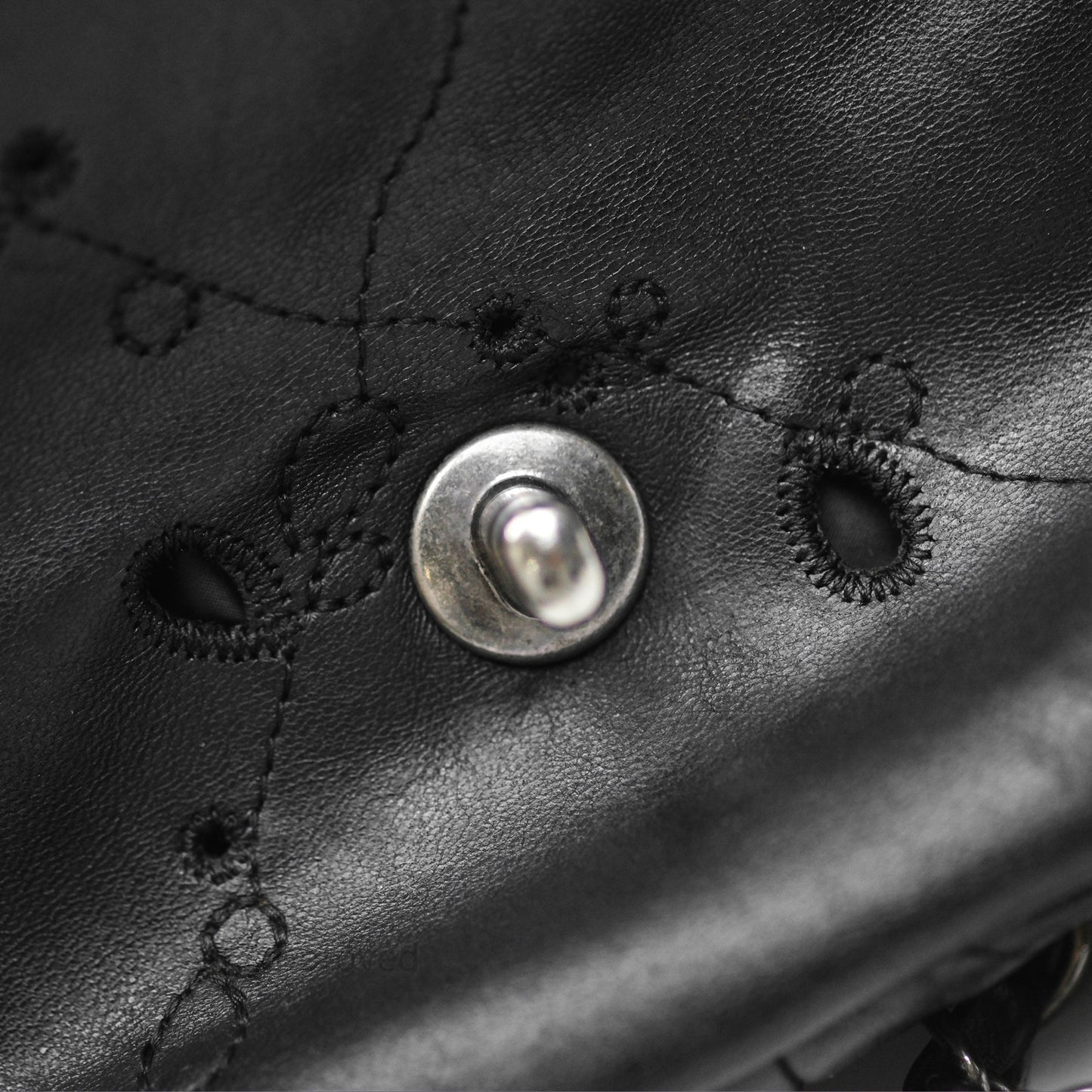 Chanel Embroidered Butterfly Flap Black Lambskin Ruthenium Hardware