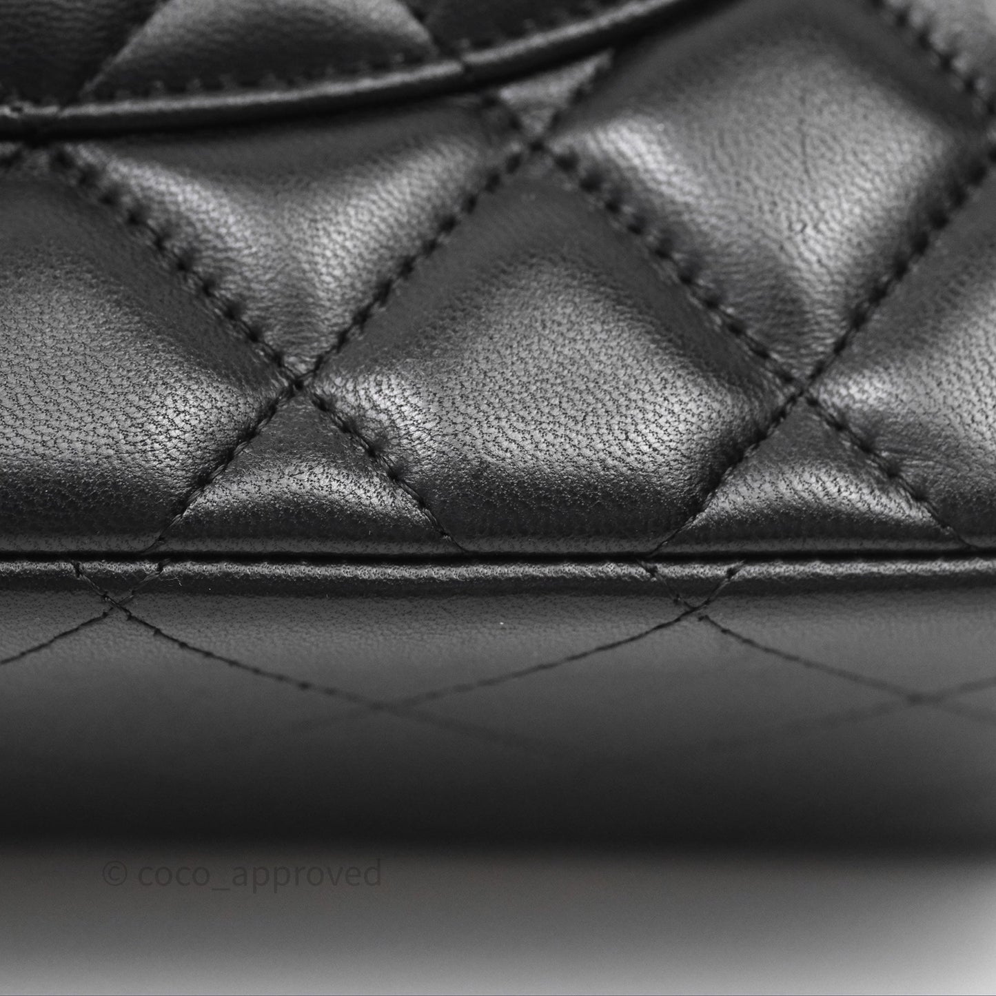 Chanel Jumbo Double Flap Black Lambskin Gold Hardware