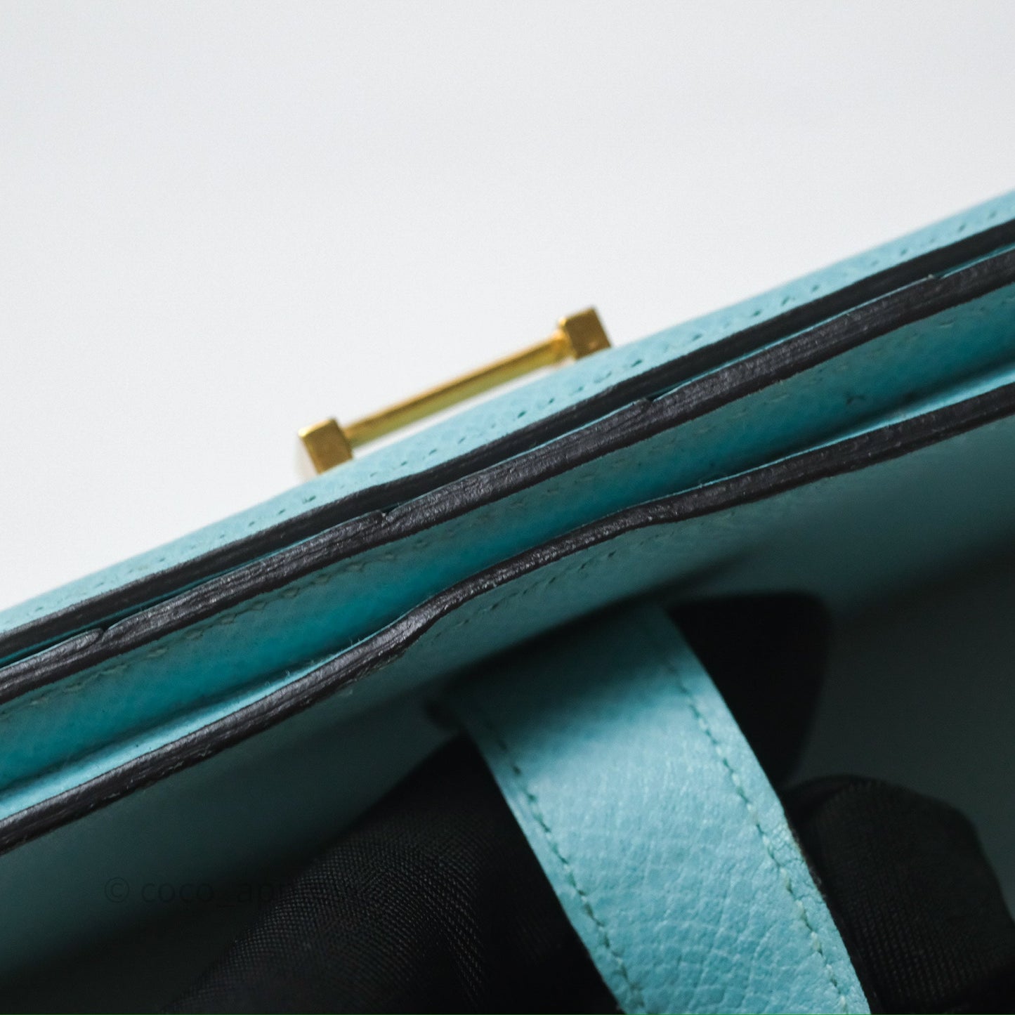 Hermès Bearn Long Wallet Bleu Atoll 3P Epsom Gold Hardware