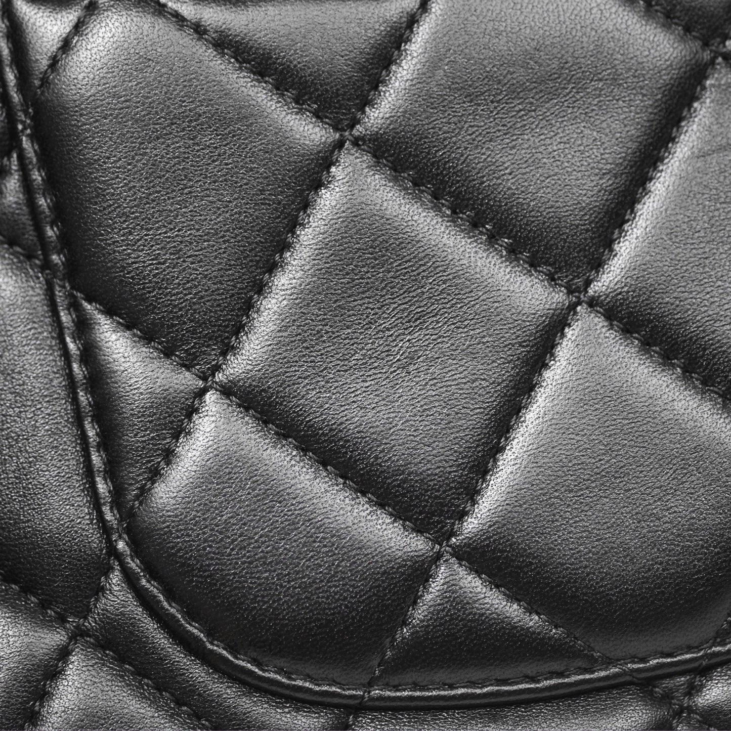 Chanel Trendy CC Flap Clutch Bag Black Lambskin Gold Hardware