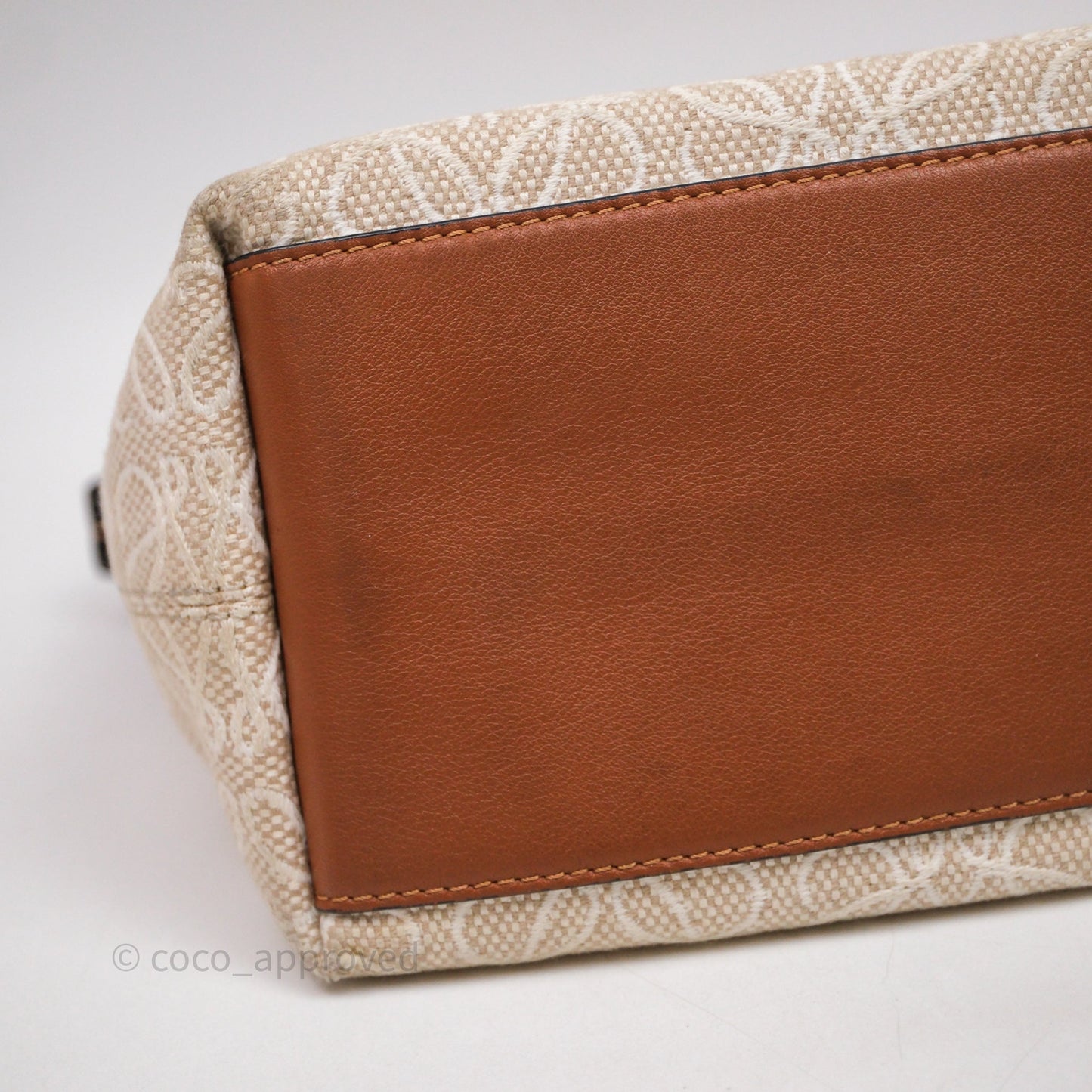 Loewe Top Handle Cubi Bag Anagram Jacquard
