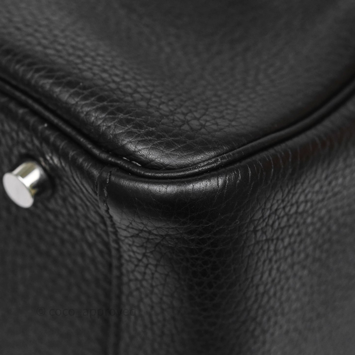 Hermès Lindy 30 Black Clemence Palladium Hardware