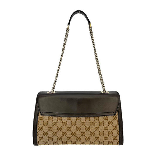 Luxury Gucci GG Supreme Emily Flap Shoulder Bag