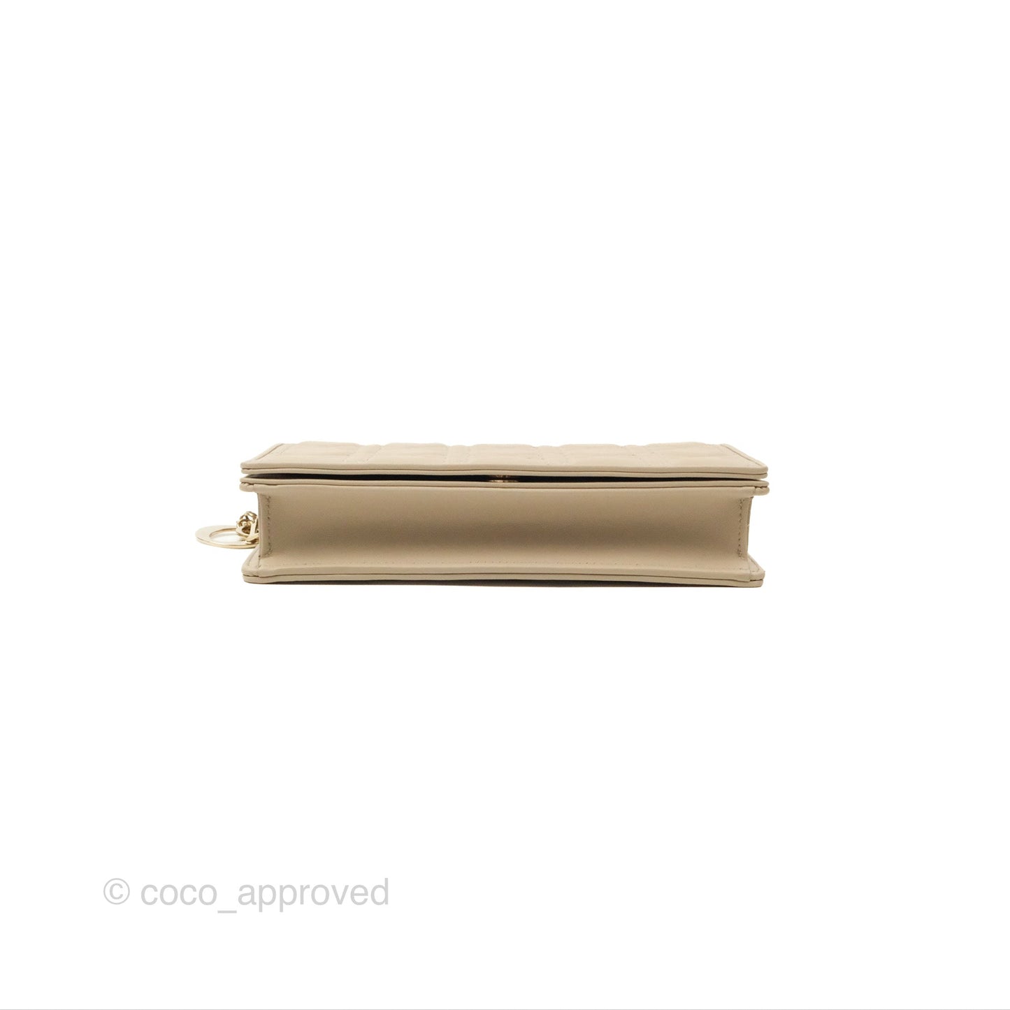 Dior Lady Dior Pouch on Chain Sand Cannage Lambskin