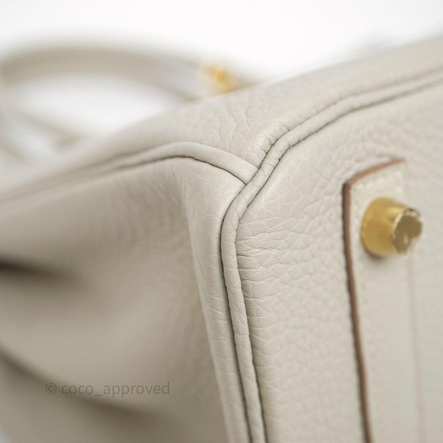 Hermès Birkin 30 Retourne Gris Perle 80 Togo Gold Hardware