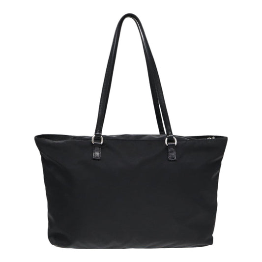 Luxury Prada Tote Bag Nylon Silver Black  88088