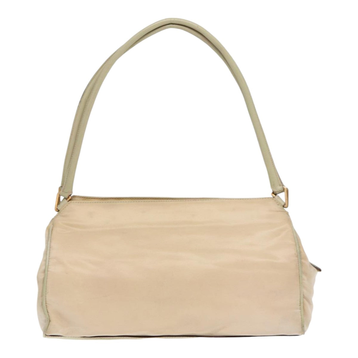 Luxury Prada Hand Bag Nylon Beige Gold  88094