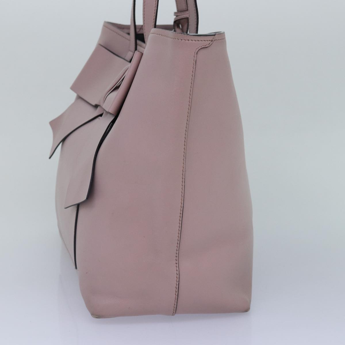 Luxury Prada Tote Bag Leather Pink Silver  88098