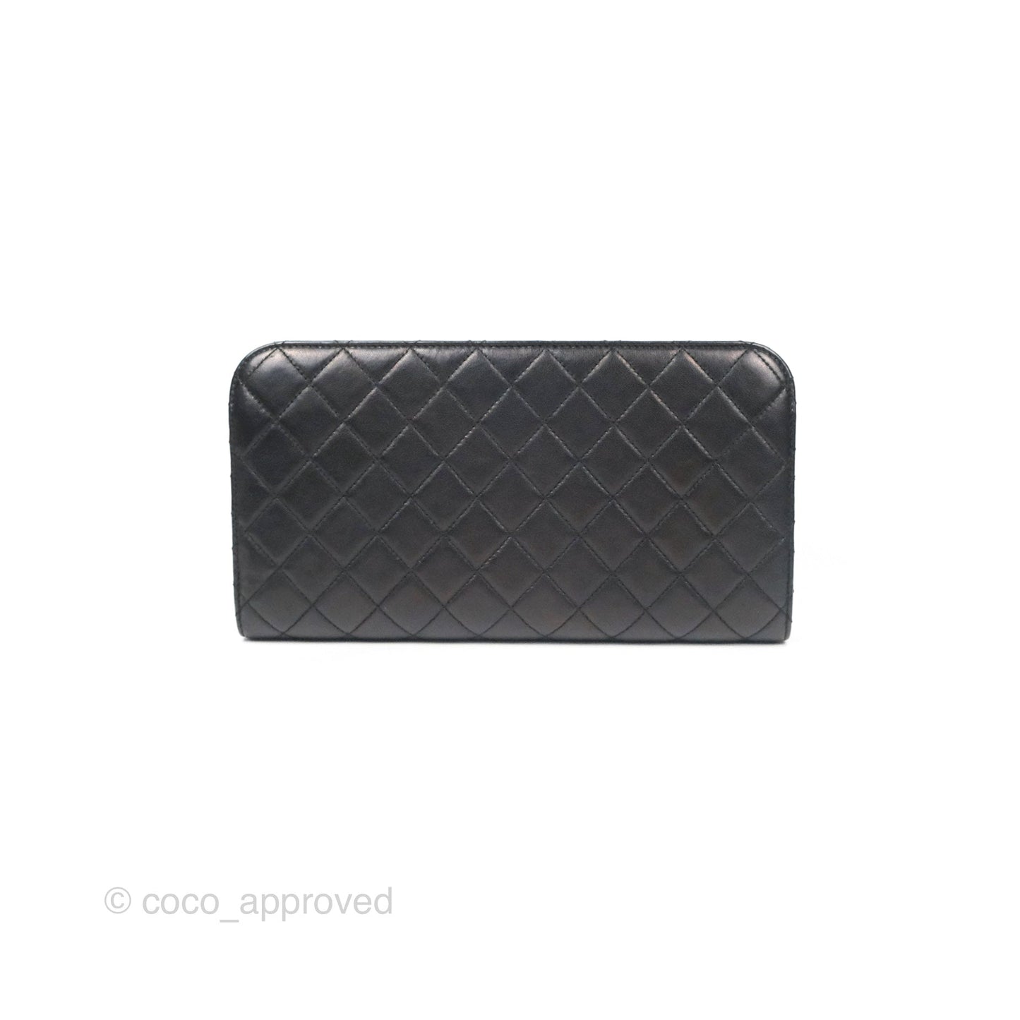 Chanel Coco Midnight Clutch Black Lambskin Gold Hardware