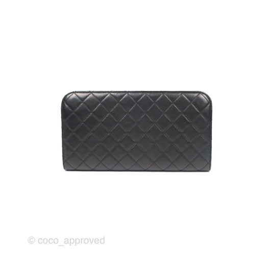 Chanel Coco Midnight Clutch Black Lambskin Gold Hardware