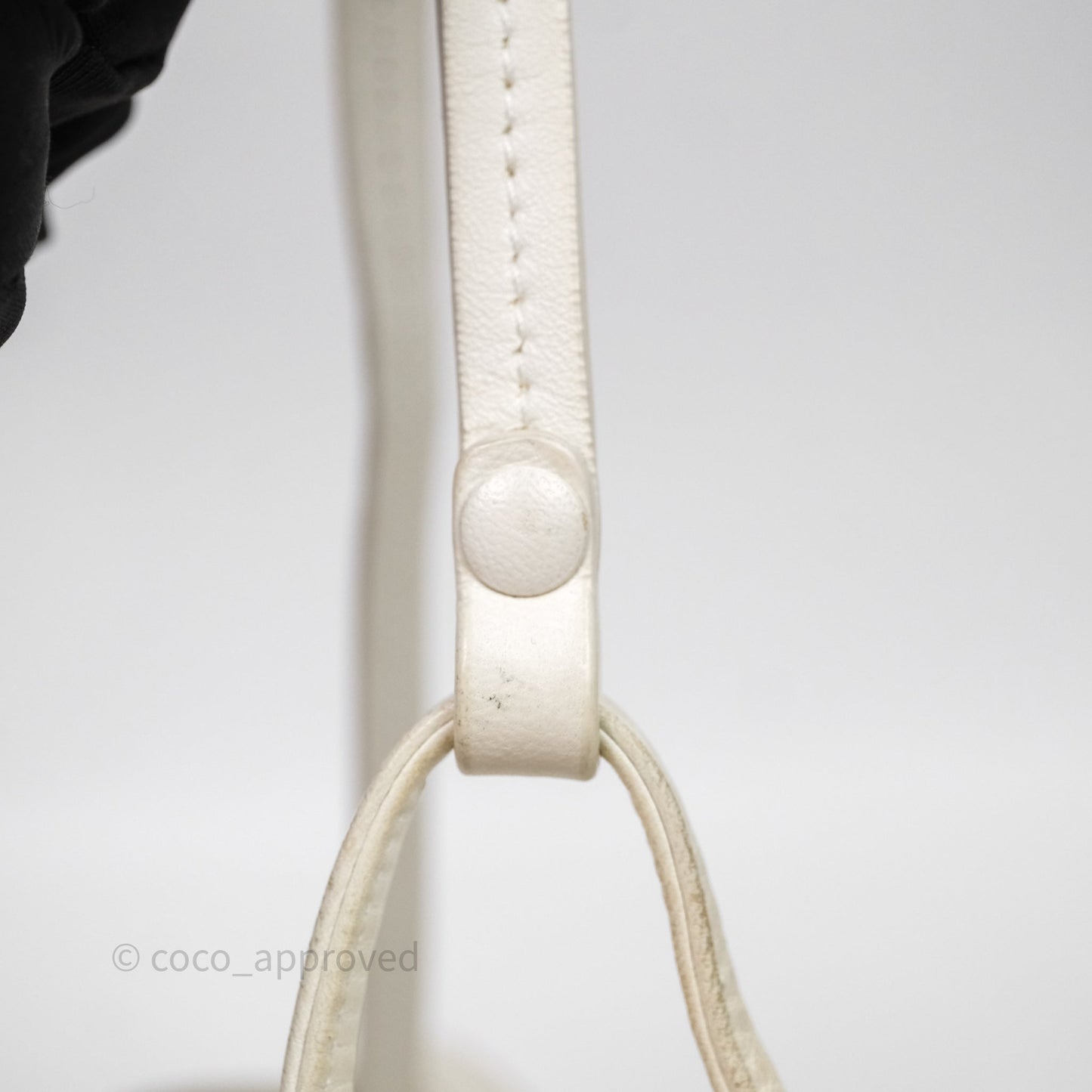 Bottega Veneta Nodini Crossbody Bag White Nappa Intrecciato