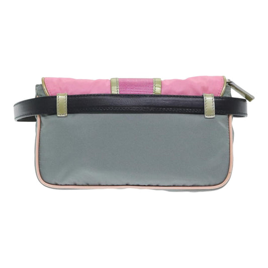 Luxury Prada Waist bag Nylon Pink Gold Green  88101