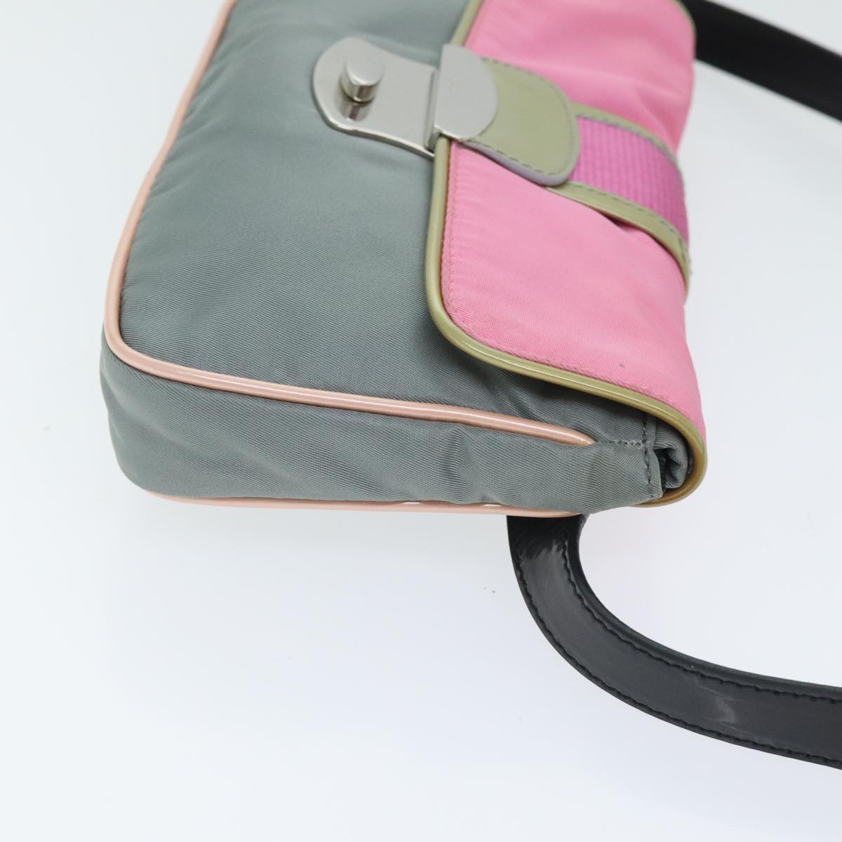 Luxury Prada Waist bag Nylon Pink Gold Green  88101